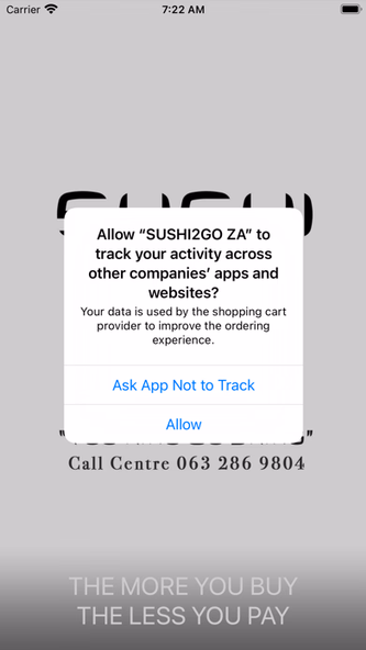 SUSHI2GO ZA Screenshot 1 - AppWisp.com SUSHI2GO ZA Screenshot 1 - AppWisp.com