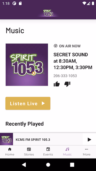 SPIRIT 105.3 Screenshot 4 - AppWisp.com SPIRIT 105.3 Screenshot 4 - AppWisp.com