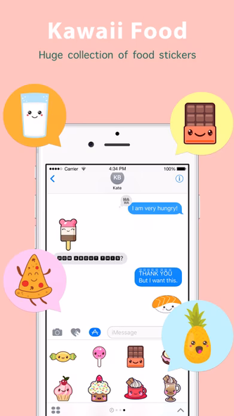 Kawaii Food Sticker Screenshot 1 - AppWisp.com