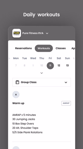 Pure Fitness RVA Screenshot 4 - AppWisp.com Pure Fitness RVA Screenshot 4 - AppWisp.com