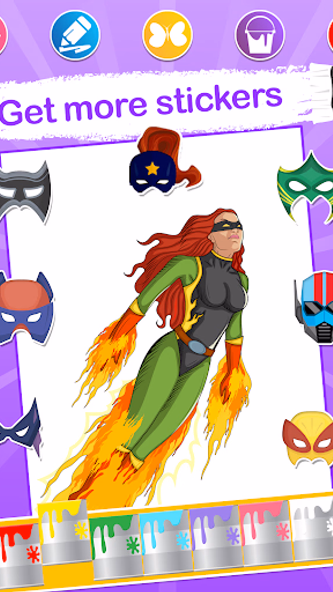 Superhero Coloring Pages Screenshot 4 - AppWisp.com Superhero Coloring Pages Screenshot 4 - AppWisp.com