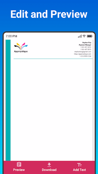 Letterhead Maker Screenshot 4 - AppWisp.com Letterhead Maker Screenshot 4 - AppWisp.com