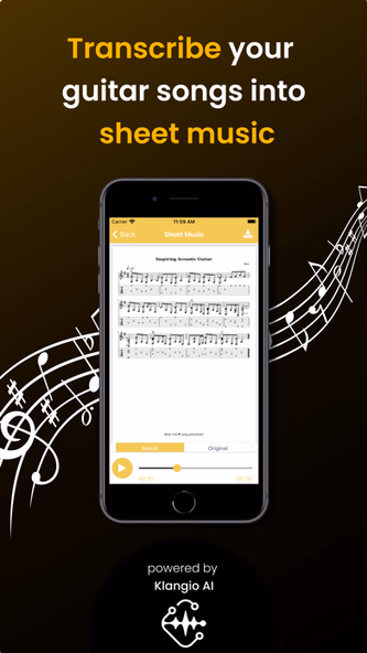 Guitar2Tabs - Transcribe Riffs Screenshot 1 - AppWisp.com Guitar2Tabs - Transcribe Riffs Screenshot 1 - AppWisp.com