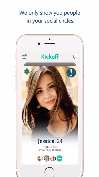 Kickoff – Meet people your friends know Screenshot 1 - AppWisp.com Kickoff – Meet people your friends know Screenshot 1 - AppWisp.com