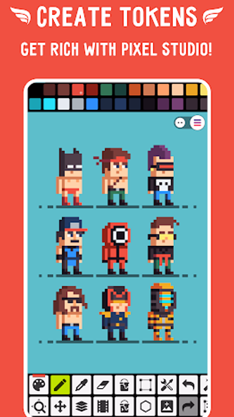 Pixel Studio: pixel art editor Screenshot 3 - AppWisp.com Pixel Studio: pixel art editor Screenshot 3 - AppWisp.com