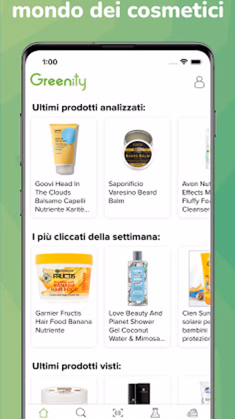 Greenity - Bio INCI Cosmetici Screenshot 1 - AppWisp.com Greenity - Bio INCI Cosmetici Screenshot 1 - AppWisp.com