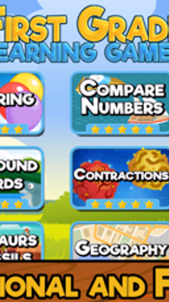 First Grade Learning Games Screenshot 1 - AppWisp.com First Grade Learning Games Screenshot 1 - AppWisp.com