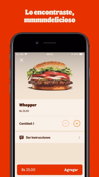 Burger King® Bolivia Screenshot 4 - AppWisp.com Burger King® Bolivia Screenshot 4 - AppWisp.com