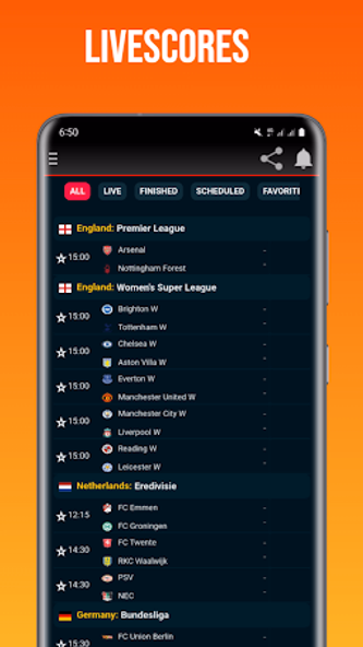 Livescore 24: Live Score Screenshot 1 - AppWisp.com Livescore 24: Live Score Screenshot 1 - AppWisp.com