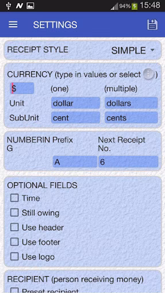 Cash Receipt Screenshot 4 - AppWisp.com Cash Receipt Screenshot 4 - AppWisp.com