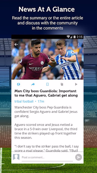 Unofficial Man City News Screenshot 4 - AppWisp.com Unofficial Man City News Screenshot 4 - AppWisp.com