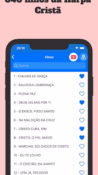 Harpa Cristã: Áudio e offline Screenshot 1 - AppWisp.com