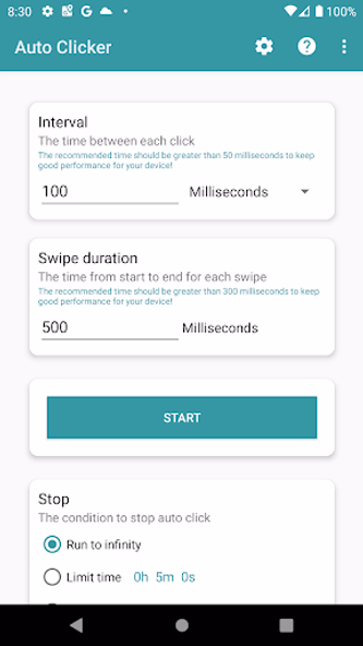 Auto Clicker Screenshot 3 - AppWisp.com Auto Clicker Screenshot 3 - AppWisp.com