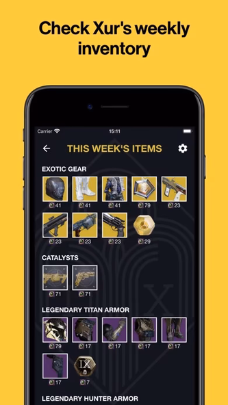 Xur Alert for Destiny 2 Screenshot 1 - AppWisp.com Xur Alert for Destiny 2 Screenshot 1 - AppWisp.com