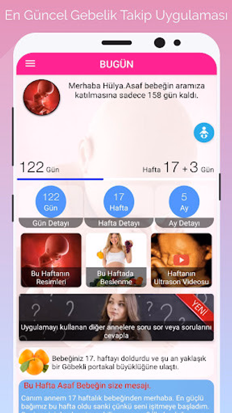 Gün Gün Gebelik Takibi Screenshot 1 - AppWisp.com Gün Gün Gebelik Takibi Screenshot 1 - AppWisp.com