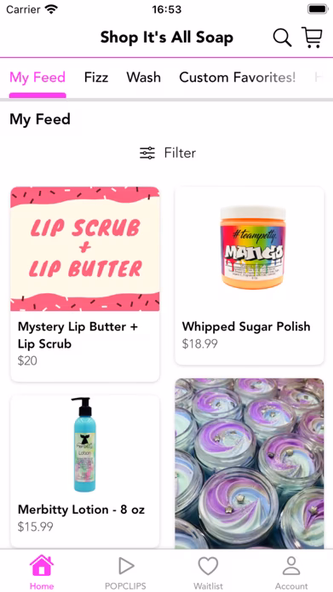 Shop It's All Soap Screenshot 2 - AppWisp.com Shop It's All Soap Screenshot 2 - AppWisp.com