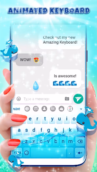 Wave Splash Keyboard Wallpaper Screenshot 2 - AppWisp.com Wave Splash Keyboard Wallpaper Screenshot 2 - AppWisp.com