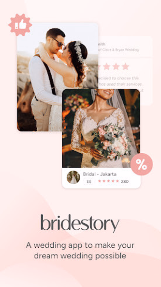 Bridestory: Wedding Super App Screenshot 1 - AppWisp.com Bridestory: Wedding Super App Screenshot 1 - AppWisp.com