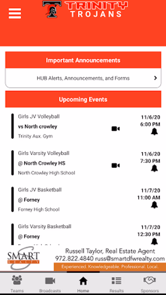 Trinity Trojans Athletics Screenshot 2 - AppWisp.com Trinity Trojans Athletics Screenshot 2 - AppWisp.com