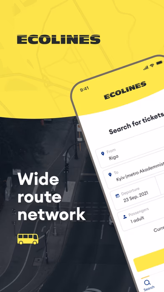 ECOLINES - bus tickets online Screenshot 1 - AppWisp.com ECOLINES - bus tickets online Screenshot 1 - AppWisp.com