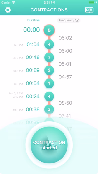 Contraction Timer & Counter 9m Screenshot 3 - AppWisp.com Contraction Timer & Counter 9m Screenshot 3 - AppWisp.com