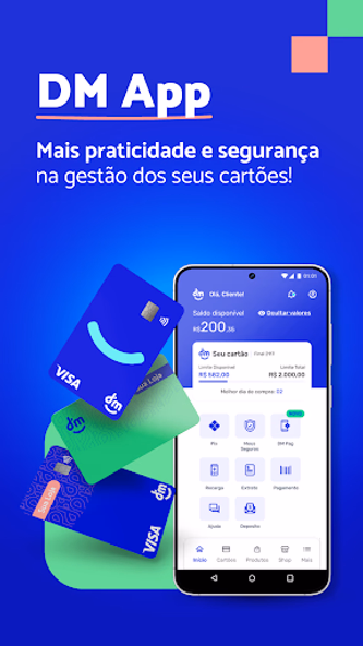 DM App: Conta, Crédito e Pix Screenshot 1 - AppWisp.com DM App: Conta, Crédito e Pix Screenshot 1 - AppWisp.com