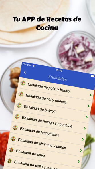 Recetas saludables y fáciles Screenshot 2 - AppWisp.com Recetas saludables y fáciles Screenshot 2 - AppWisp.com