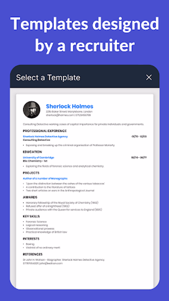 Resume Builder - CV Engineer Screenshot 3 - AppWisp.com Resume Builder - CV Engineer Screenshot 3 - AppWisp.com