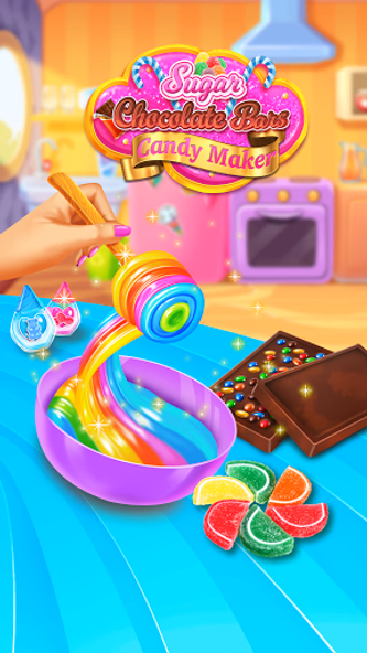 Sweet Rainbow Candy Cooking Screenshot 1 - AppWisp.com Sweet Rainbow Candy Cooking Screenshot 1 - AppWisp.com
