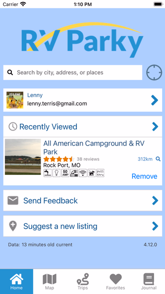 RV Parky - Parks & Campgrounds Screenshot 1 - AppWisp.com RV Parky - Parks & Campgrounds Screenshot 1 - AppWisp.com