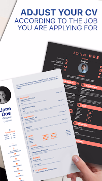 Resume Builder - CV Maker Screenshot 2 - AppWisp.com Resume Builder - CV Maker Screenshot 2 - AppWisp.com
