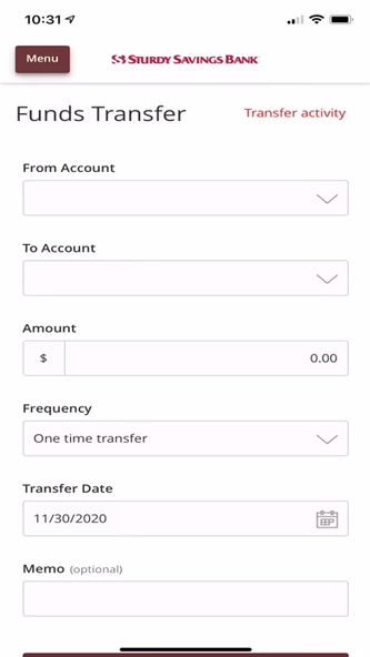 Sturdy Savings Mobile Banking Screenshot 3 - AppWisp.com Sturdy Savings Mobile Banking Screenshot 3 - AppWisp.com