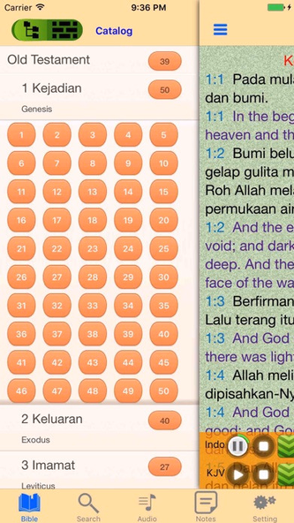 Alkitab Indonesian-English Bilingual Audio Bible Screenshot 2 - AppWisp.com Alkitab Indonesian-English Bilingual Audio Bible Screenshot 2 - AppWisp.com