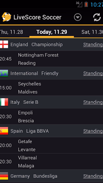 LiveScore Football Screenshot 1 - AppWisp.com
