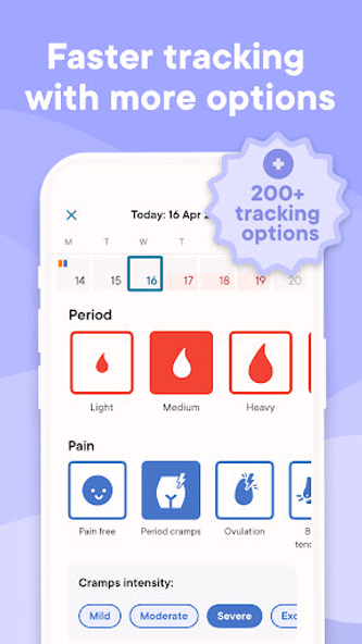 Clue Cycle & Period Tracker Screenshot 2 - AppWisp.com Clue Cycle & Period Tracker Screenshot 2 - AppWisp.com