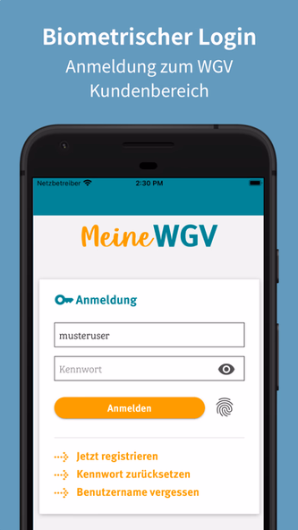 MeineWGV Screenshot 1 - AppWisp.com MeineWGV Screenshot 1 - AppWisp.com
