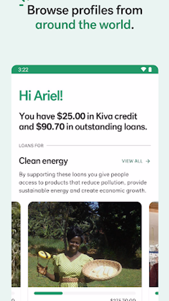 Kiva - Lend for Good Screenshot 1 - AppWisp.com Kiva - Lend for Good Screenshot 1 - AppWisp.com