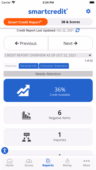 SmartCredit® Screenshot 3 - AppWisp.com SmartCredit® Screenshot 3 - AppWisp.com