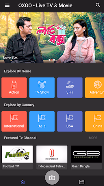 OXOO - Android Live TV & Movie Screenshot 2 - AppWisp.com OXOO - Android Live TV & Movie Screenshot 2 - AppWisp.com
