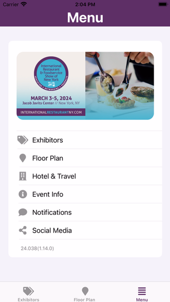 Int’l Restaurant Show of NY Screenshot 2 - AppWisp.com Int’l Restaurant Show of NY Screenshot 2 - AppWisp.com
