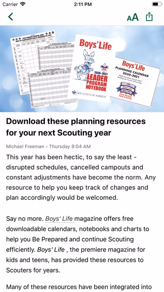 Scouting Magazine (BSA) Screenshot 3 - AppWisp.com Scouting Magazine (BSA) Screenshot 3 - AppWisp.com