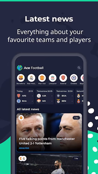 Ace Football - Soccer Scores & Screenshot 1 - AppWisp.com Ace Football - Soccer Scores & Screenshot 1 - AppWisp.com