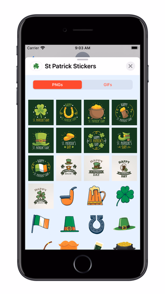 St Patrick - GIFs & Stickers Screenshot 3 - AppWisp.com St Patrick - GIFs & Stickers Screenshot 3 - AppWisp.com