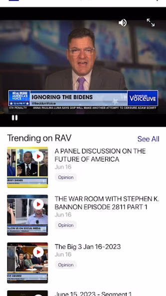 Real America’s Voice News Screenshot 1 - AppWisp.com Real America’s Voice News Screenshot 1 - AppWisp.com