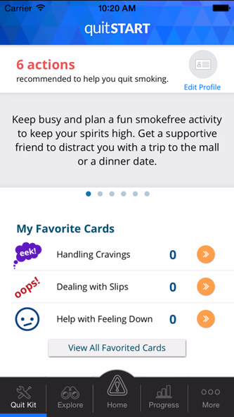 quitSTART - Quit Smoking Screenshot 2 - AppWisp.com quitSTART - Quit Smoking Screenshot 2 - AppWisp.com