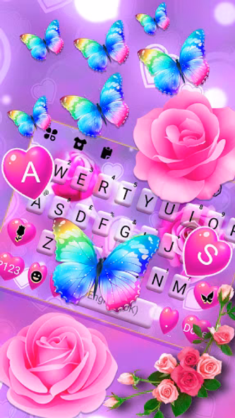 Pink Rose Butterfly Theme Screenshot 3 - AppWisp.com Pink Rose Butterfly Theme Screenshot 3 - AppWisp.com