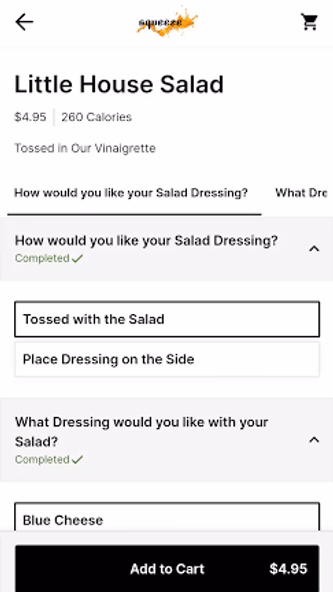 Squeeze Ordering Screenshot 2 - AppWisp.com Squeeze Ordering Screenshot 2 - AppWisp.com