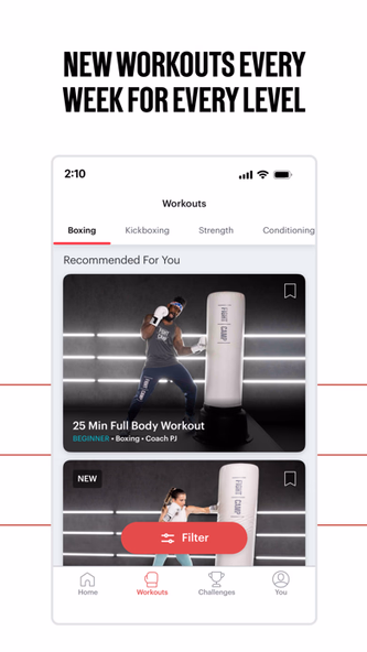 FightCamp Home Boxing Workouts Screenshot 4 - AppWisp.com FightCamp Home Boxing Workouts Screenshot 4 - AppWisp.com