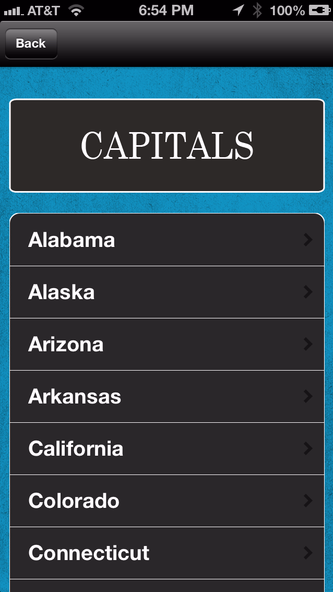 Capitals And States Screenshot 2 - AppWisp.com Capitals And States Screenshot 2 - AppWisp.com
