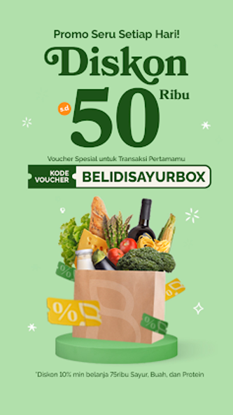 Sayurbox - Grocery Jadi Mudah Screenshot 1 - AppWisp.com Sayurbox - Grocery Jadi Mudah Screenshot 1 - AppWisp.com